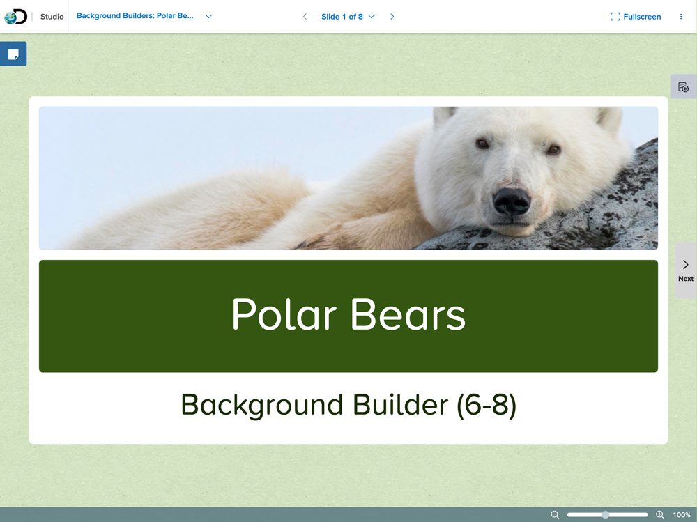 Background Builders Polar Bears 6 8